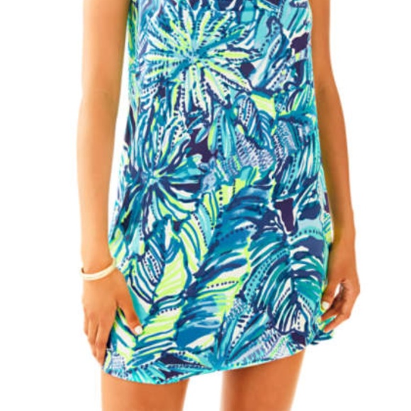 Favorite Lilly Pulitzer ❤️ Lyza Silk Dress Navy - Picture 3 of 8